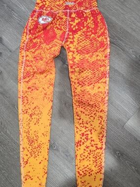 Majestic Red and Yellow Athletic Leggings